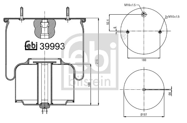 FEBI BILSTEIN Metallipalje, ilmajousitus 39993